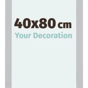 Bilderrahmen 40x80 cm - Silber Matt - MDF - Mura