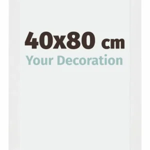 Bilderrahmen 40x80 cm - Weiss Hochglanz - MDF - Mura