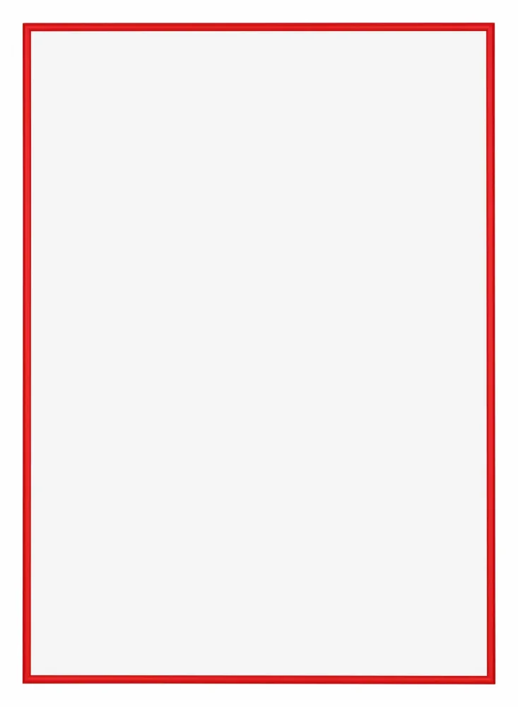 Bilderrahmen A2 - 42x59,4 cm - DIN A2 Ferrari Rot - Aluminium - New York