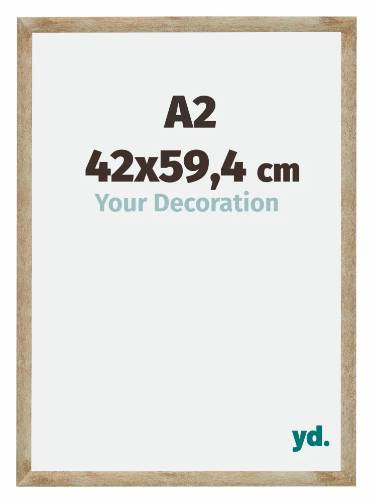 Bilderrahmen A2 - 42x59,4 cm - DIN A2 Gold - MDF - Catania