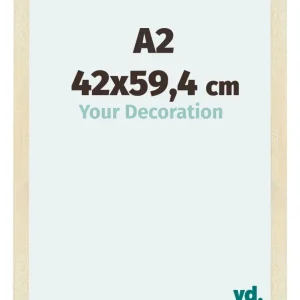 Bilderrahmen A2 - 42x59,4 cm - DIN A2 Sand Gewischt - MDF - Mura