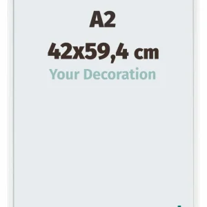 Bilderrahmen A2 - 42x59,4 cm - DIN A2 Weiss - Aluminium - Aurora