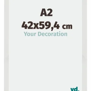 Bilderrahmen A2 - 42x59,4 cm - DIN A2 Weiss Matt - MDF - Mura
