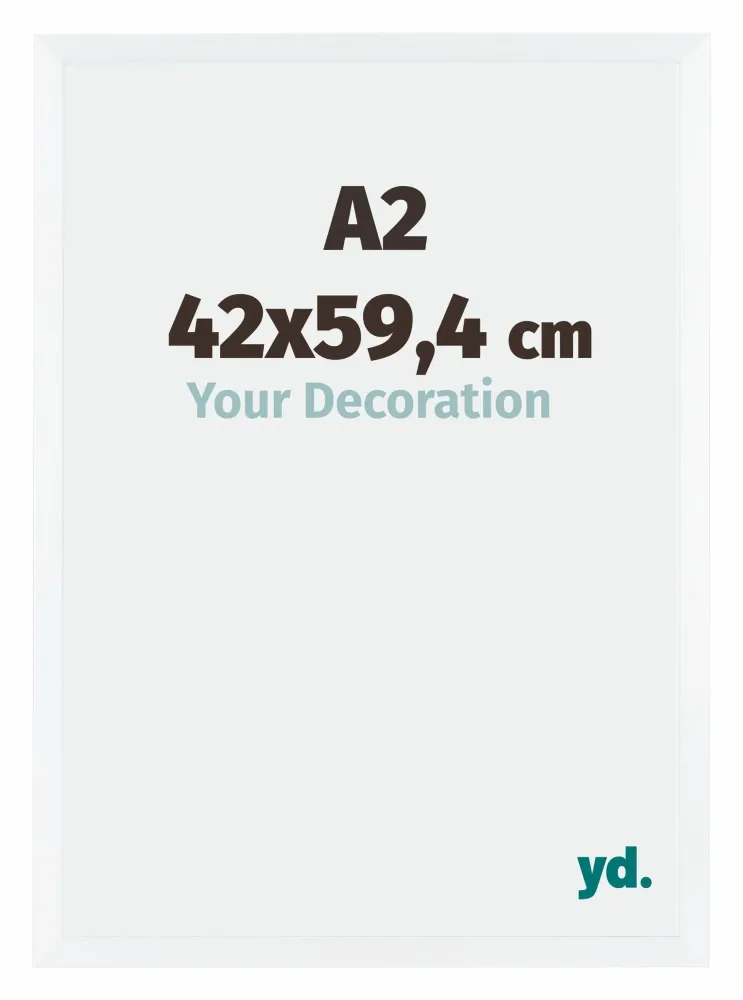 Bilderrahmen A2 - 42x59,4 cm - DIN A2 Weiss - MDF - Catania