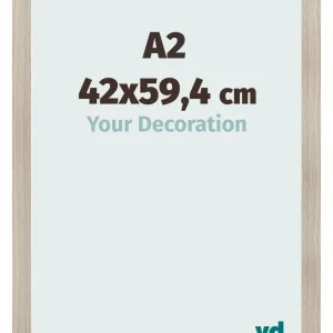 Bilderrahmen A2 - 42x59,4 cm - Eiche Hell - MDF - Pisa