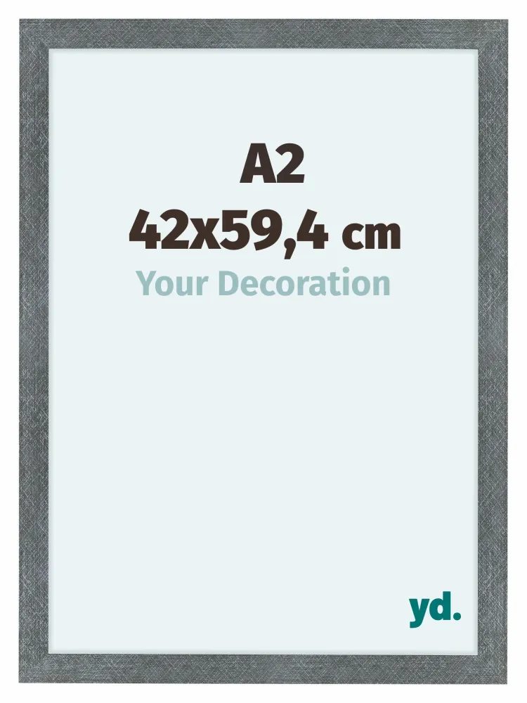 Bilderrahmen A2 - 42x59,4 cm - Eisen Gewischt - MDF - Como