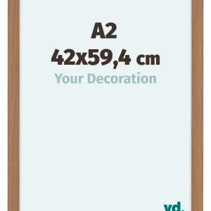 Bilderrahmen A2 - 42x59,4 cm - Nussbaum Hell - MDF - Como