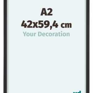 Bilderrahmen 42x59,4 cm - Schwarz - Aluminium - Virginia