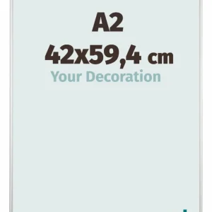 Bilderrahmen A2 - 42x59,4 cm - Silber Matt - Aluminium - Kent