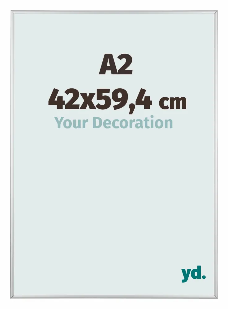 Bilderrahmen A2 - 42x59,4 cm - Silber Matt - Aluminium - Kent