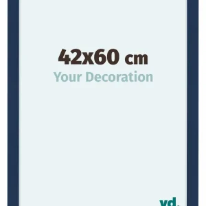 Bilderrahmen 42x60 cm - Dunkelblau Gewischt - MDF - Como