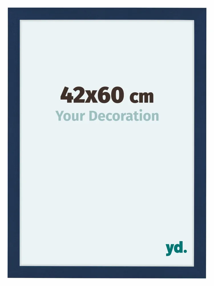 Bilderrahmen 42x60 cm - Dunkelblau Gewischt - MDF - Como
