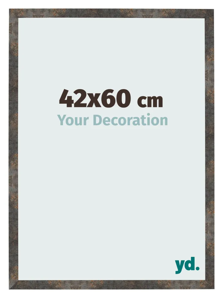 Bilderrahmen 42x60 cm - Oxidiertes Metall - MDF - Bologna
