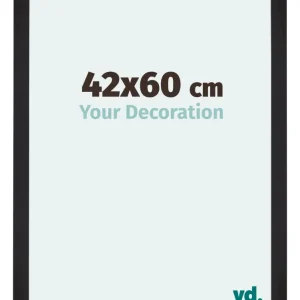 Bilderrahmen 42x60 cm - Schwarz Gemasert - MDF - Mura
