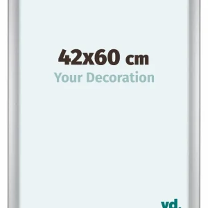 Bilderrahmen 42x60 cm - Silber Matt - MDF - Como