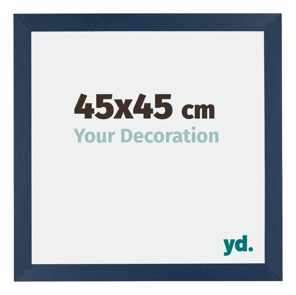 Bilderrahmen 45x45 cm - Dunkelblau Gewischt - MDF - Mura