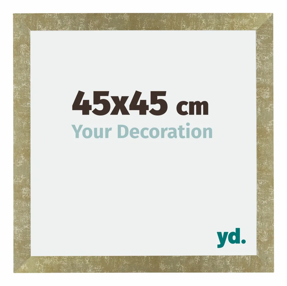 Bilderrahmen 45x45 cm - Gold Antik - MDF - Mura