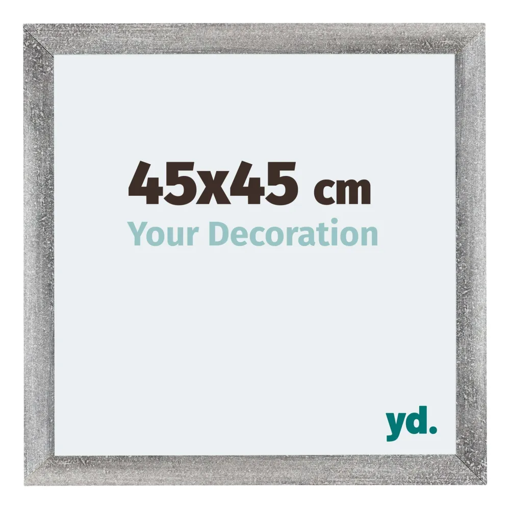 Bilderrahmen 45x45 cm - Grau Gewischt - MDF - Mura
