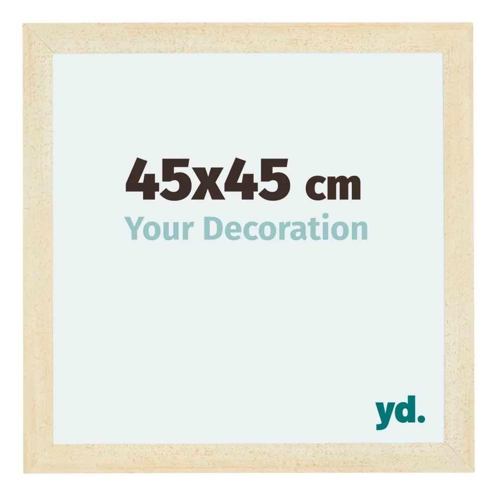 Bilderrahmen 45x45 cm - Sand Gewischt - MDF - Mura