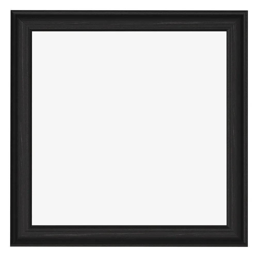Bilderrahmen 45x45 cm - Schwarz Gemasert - MDF - Lazio