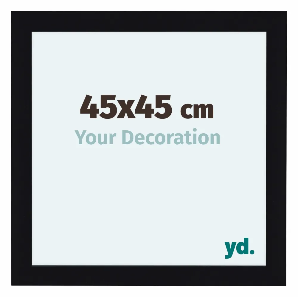 Bilderrahmen 45x45 cm - Schwarz Hochglanz - MDF - Como