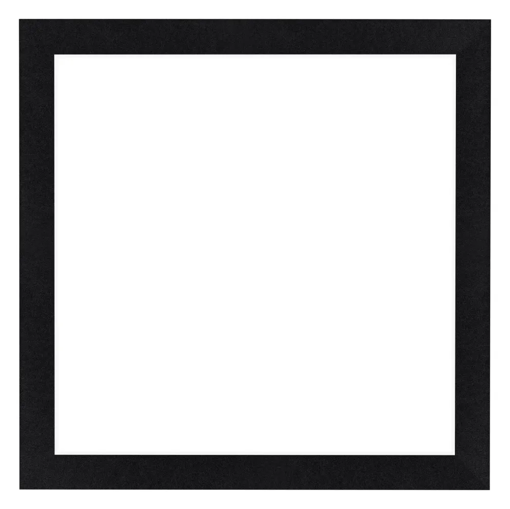 Bilderrahmen 45x45 cm - Schwarz Matt - MDF - Como