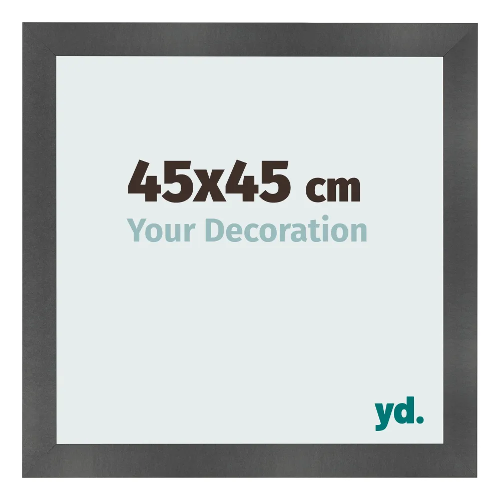 Bilderrahmen 45x45 cm - Schwarz Matt - MDF - Pisa