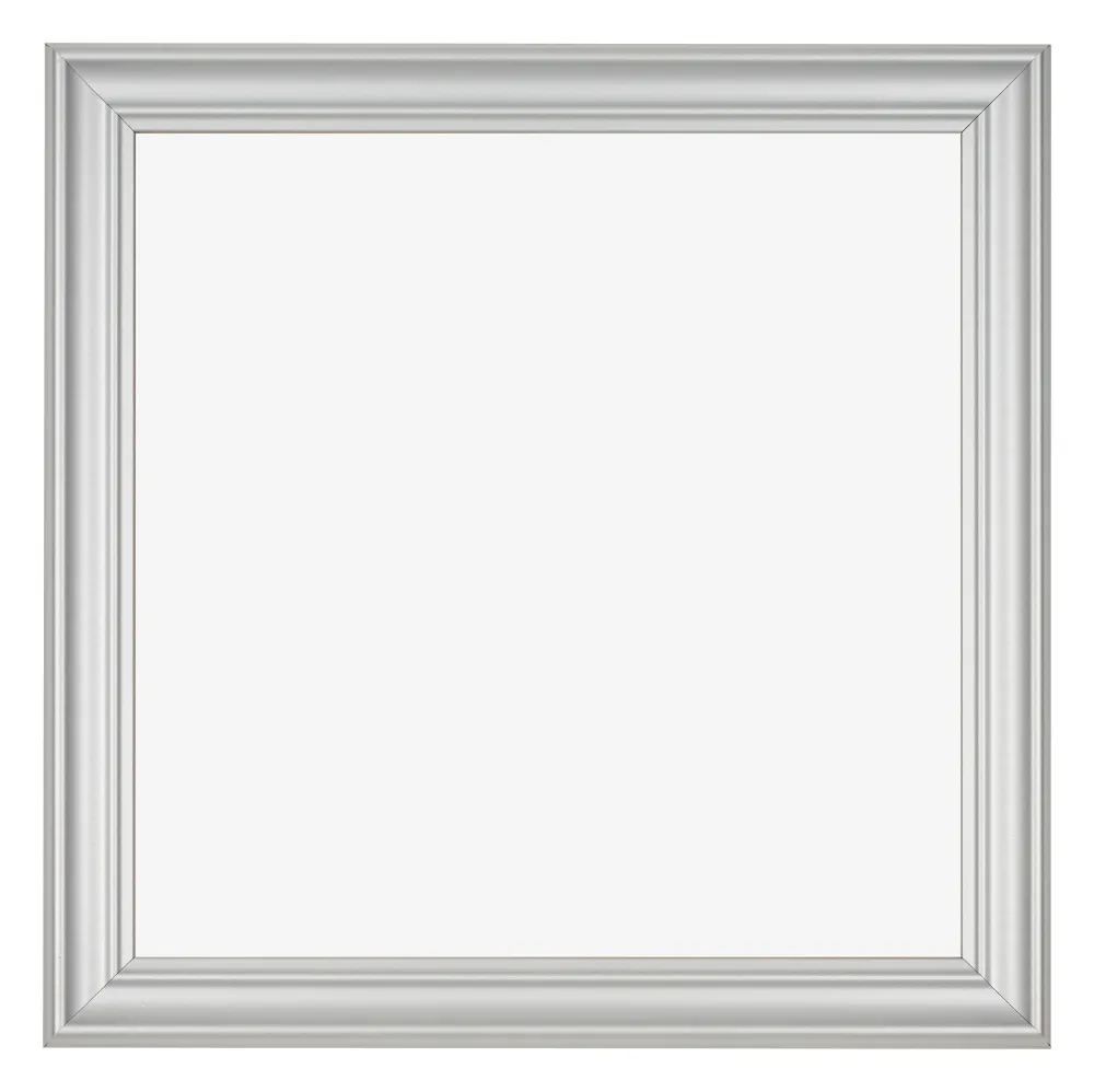 Bilderrahmen 45x45 cm - Silber Matt - MDF - Lazio