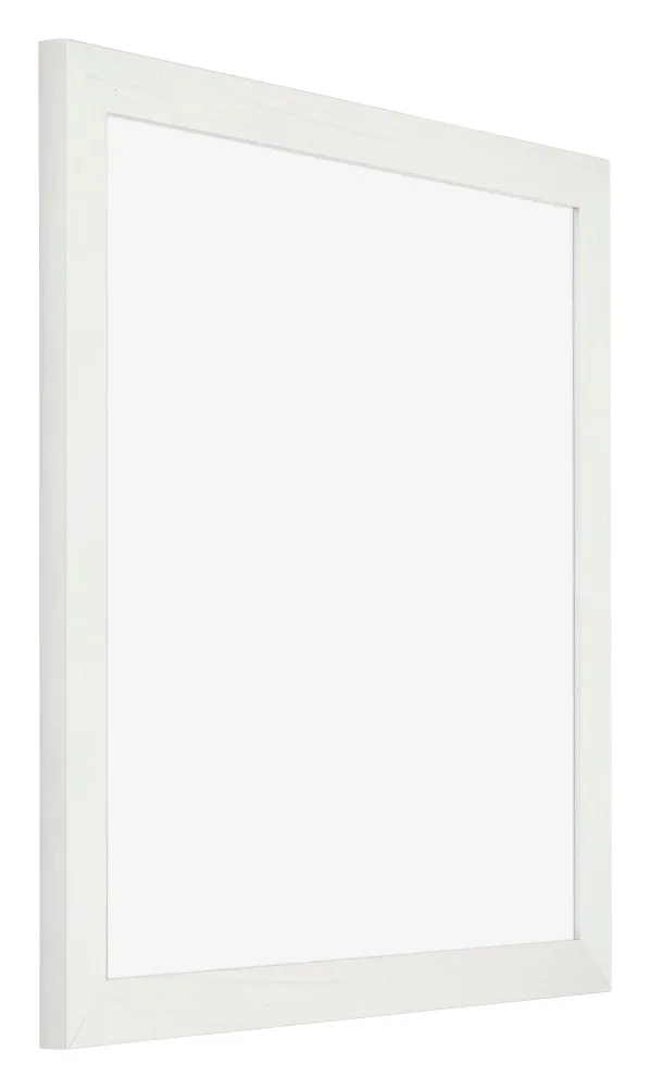 Bilderrahmen 45x45 cm - Weiss Gemasert - MDF - Mura
