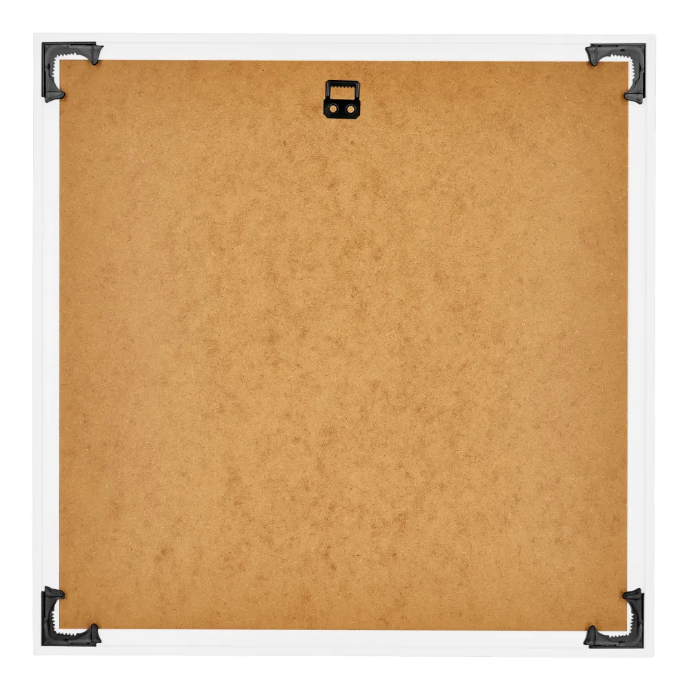 Bilderrahmen 45x45 cm - Weiss Hochglanz - Kunststoff - Bordeaux