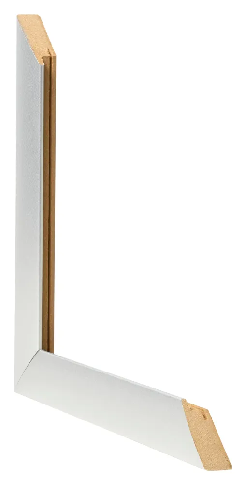 Bilderrahmen 45x60 cm - Aluminium Gebürstet - MDF - Pisa