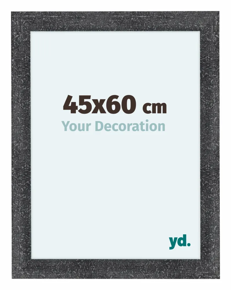 Bilderrahmen 45x60 cm - Grau Gewischt - MDF - Como