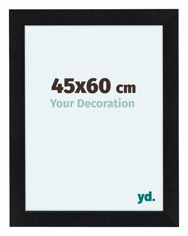 Bilderrahmen 45x60 cm - Schwarz Matt - MDF - Como