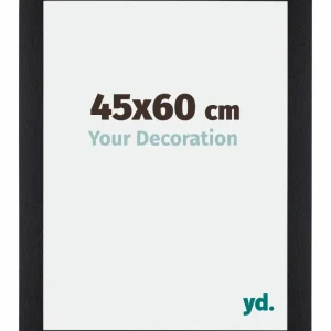 Bilderrahmen 45x60 cm - Schwarz Matt - MDF - Mura