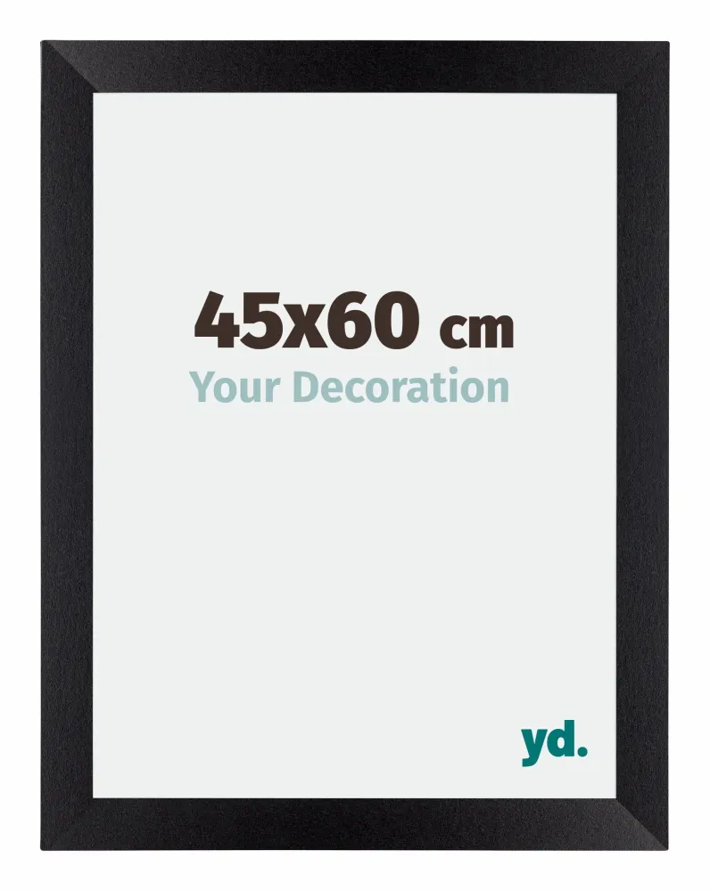 Bilderrahmen 45x60 cm - Schwarz Matt - MDF - Mura