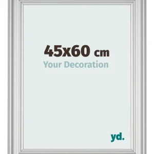 Bilderrahmen 45x60 cm - Silber Matt - MDF - Lazio