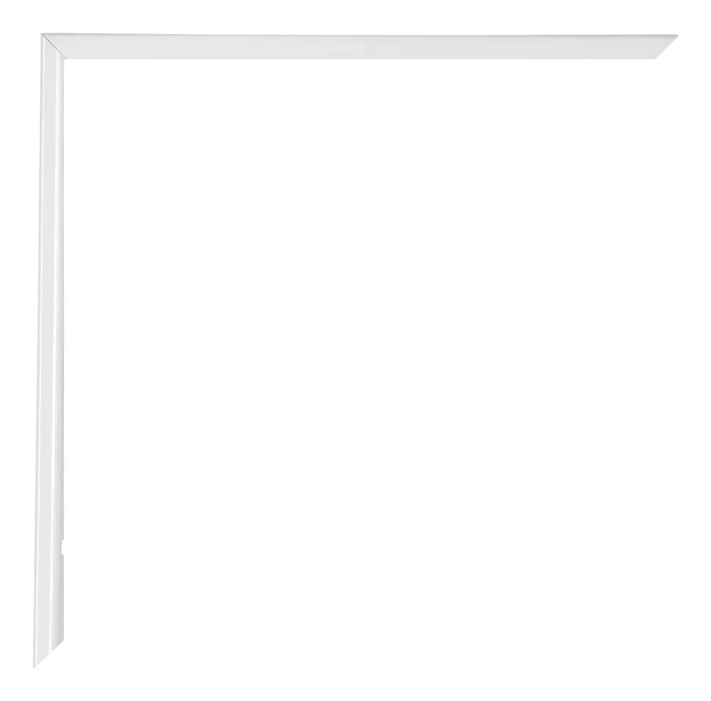 Bilderrahmen 45x60 cm - Weiß Hochglanz - Kunststoff - Evry