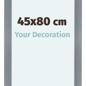 Bilderrahmen 45x80 cm - Aluminium - Gebürstet - MDF - Como