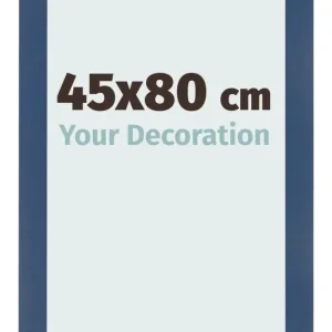 Bilderrahmen 45x80 cm - Dunkelblau Gewischt - MDF - Pisa