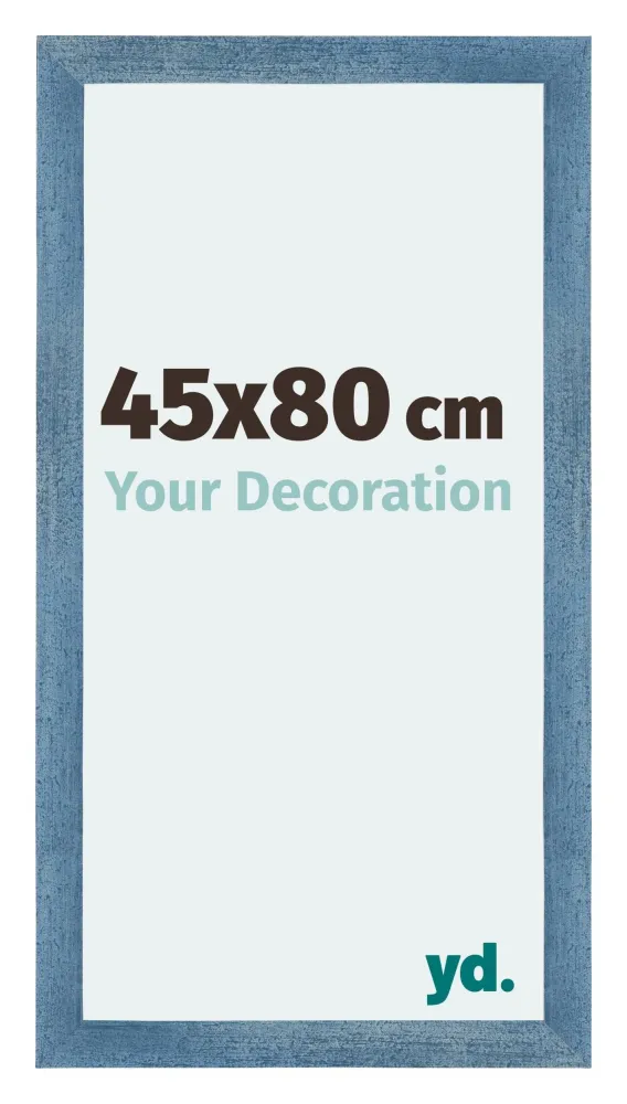 Bilderrahmen 45x80 cm - Hellblau Gewischt - MDF - Mura