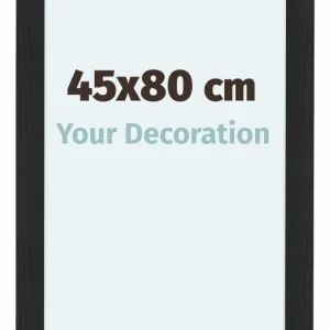 Bilderrahmen 45x80 cm - Schwarz Gemasert - MDF - Como