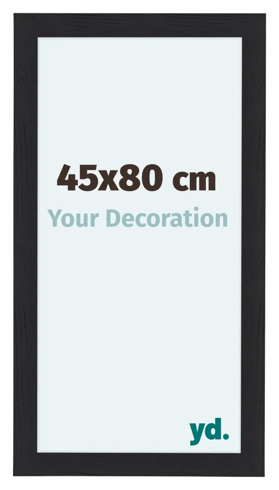 Bilderrahmen 45x80 cm - Schwarz Gemasert - MDF - Como