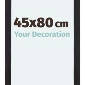 Bilderrahmen 45x80 cm - Schwarz Gemasert - MDF - Mura