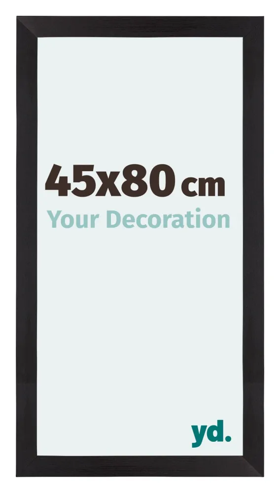 Bilderrahmen 45x80 cm - Schwarz Gemasert - MDF - Mura