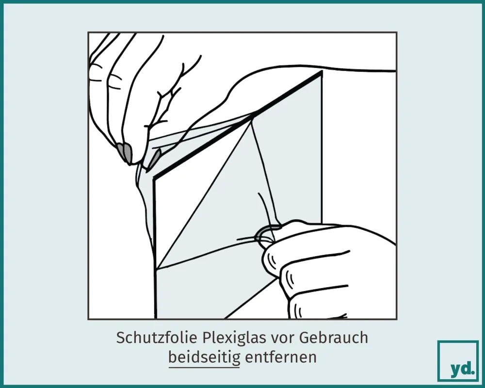Bilderrahmen 45x80 cm - Schwarz Hochglanz - MDF - Mura