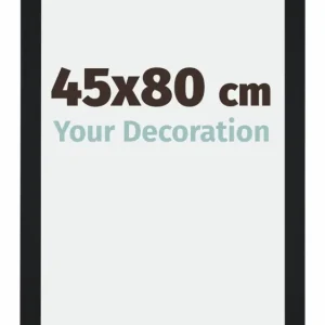 Bilderrahmen 45x80 cm - Schwarz Matt - MDF - Catania