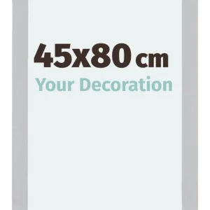 Bilderrahmen 45x80 cm - Silber Matt - MDF - Mura