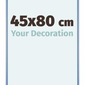 Bilderrahmen 45x80 cm - Stahl Blau - Aluminium - Kent