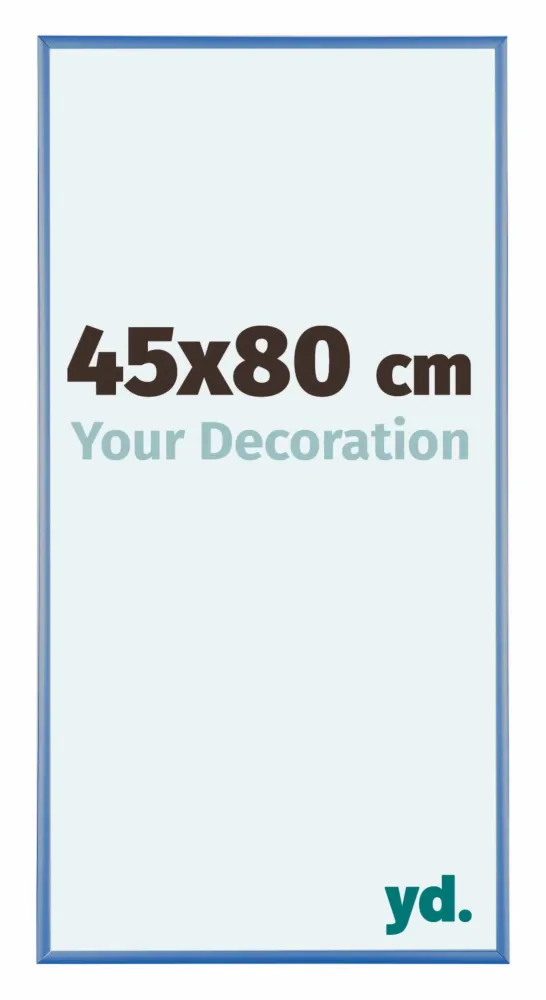 Bilderrahmen 45x80 cm - Stahl Blau - Aluminium - Kent