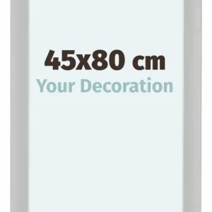 Bilderrahmen 45x80 cm - Weiß Gemasert - MDF - Como
